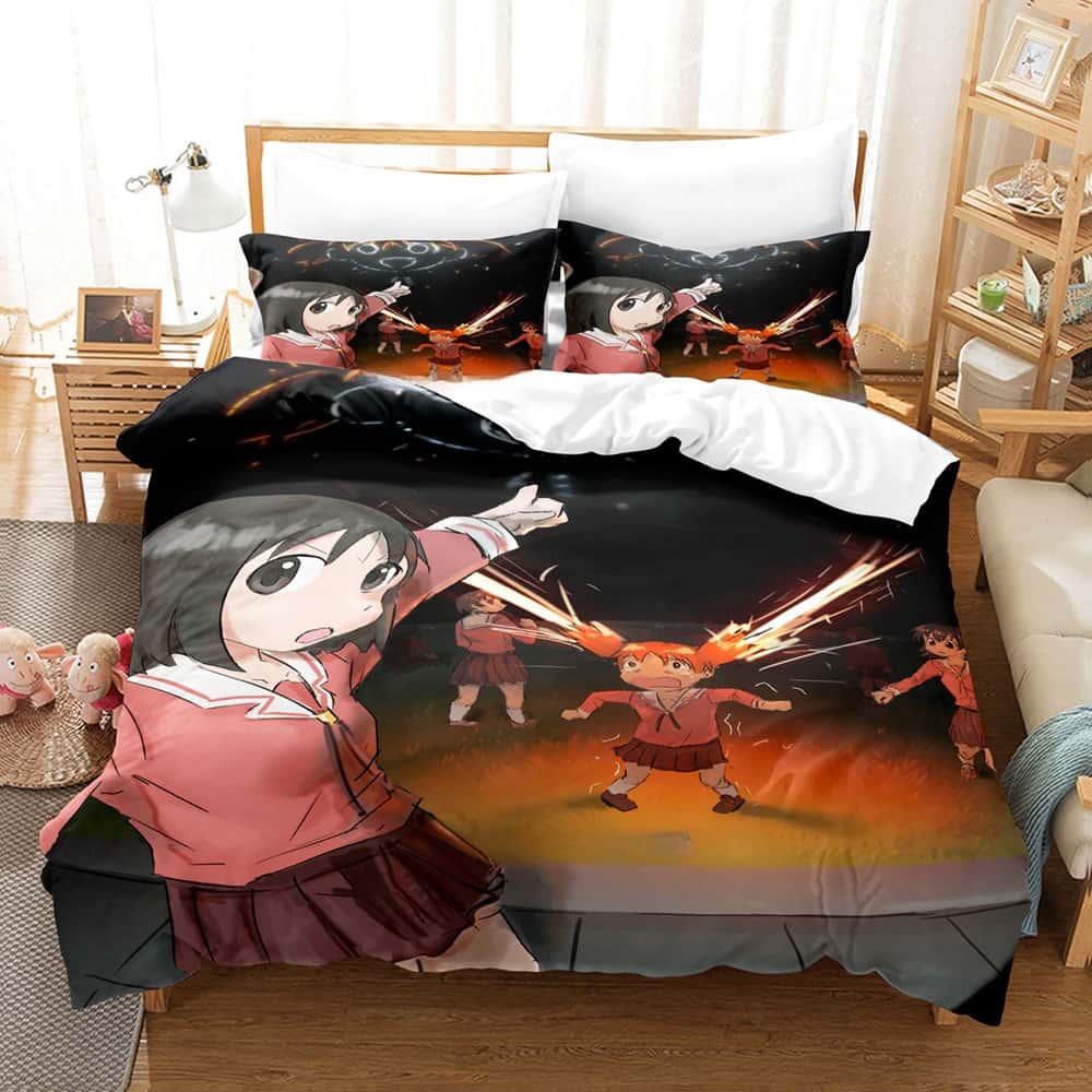 Мода Аниме Каваи Девушка Azumanga Daioh Комплект Постельного Белья Односпальный Полуторный Двуспальный Кинг-сайз Комплект для Кровати Взрослый Детский Спальня Комплекты Пододеяльников