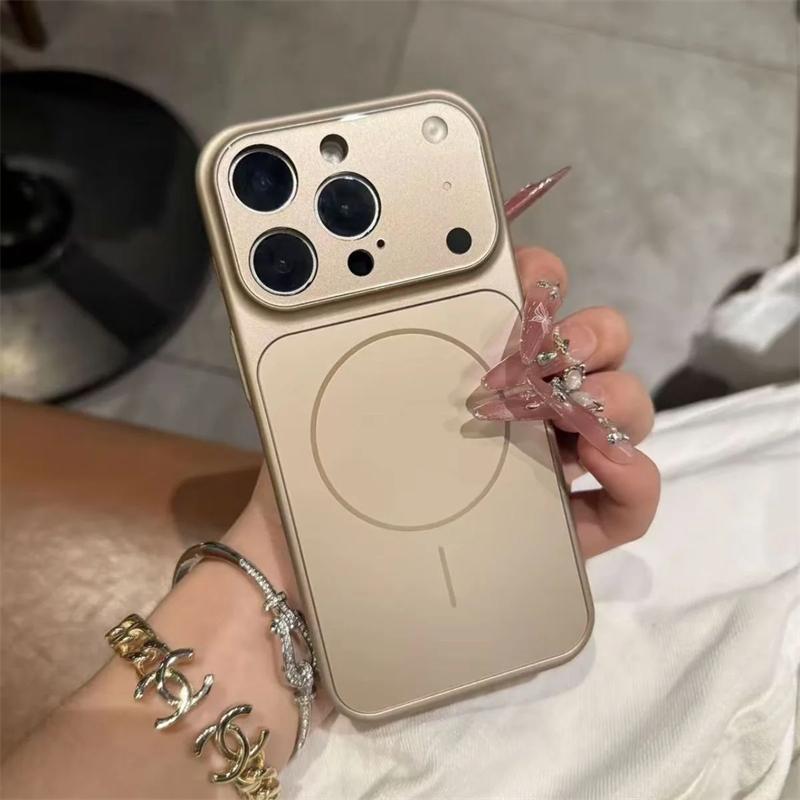 Матовый стеклянный чехол для iPhone 17 Pro Max с MagSafe и бронированной защитой