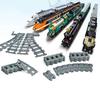 10Pcs Trains Track Rail Straight & Curved Rails Building Set Bricks Model Toys