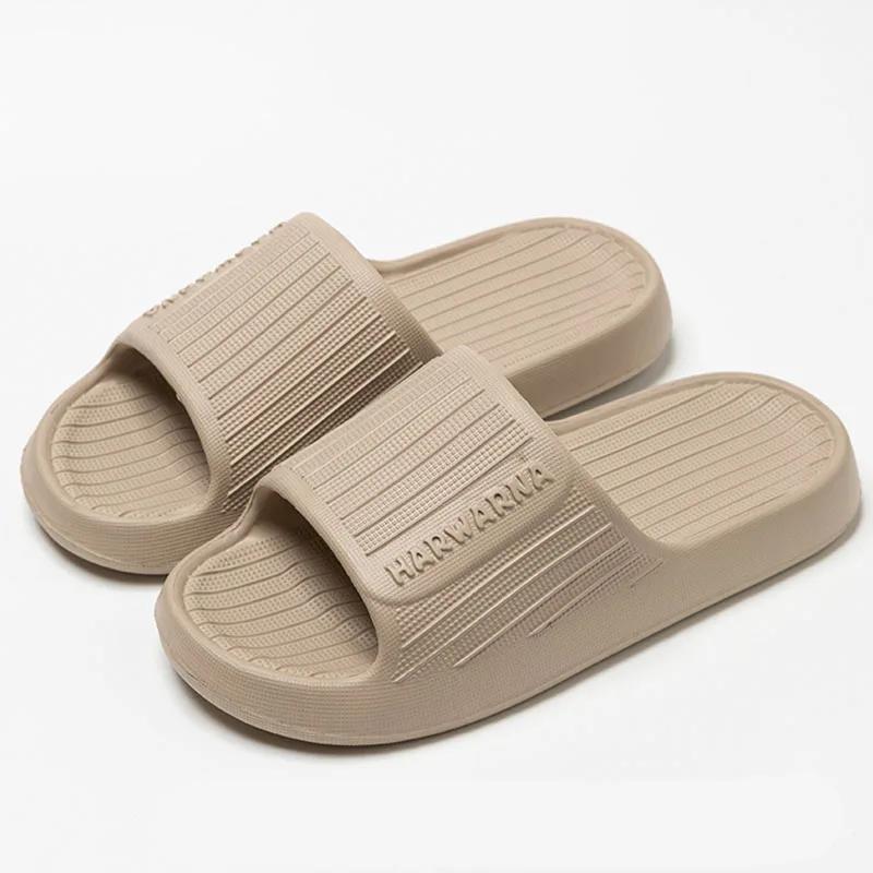Fashion Thick Bottom Cloud Slippers Women Summer Comfort Soft Sole Platform Slides Woman 2025 Light Indoor Non-Slip Couple Slippers