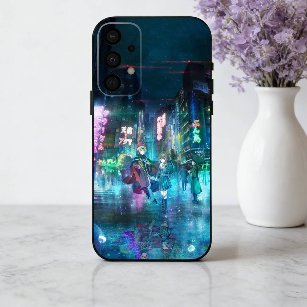 Чехол для телефона S-Sasaki и P-Peeps для Samsung Galaxy A73, A72, A71, A70, A53, A52, A51, Другие Мягкий черный корпус