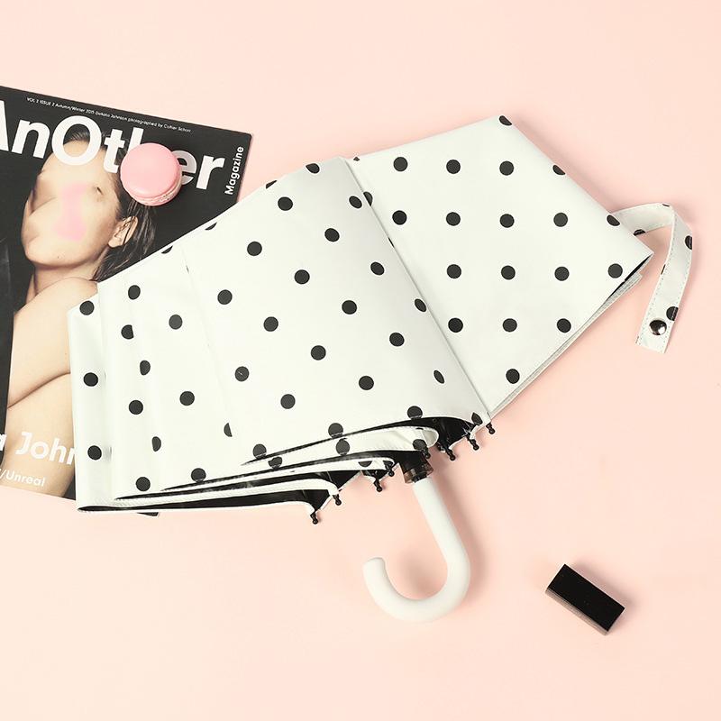 Newest 8-Bone Manual Umbrella Dual-Use U-Handle Black Rubber Cloth Cover Rain Protection New Design For Outdoor Umbrella