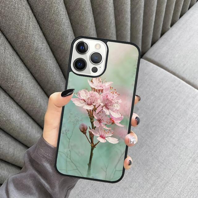Цветок сливы цветок Чехол для телефона Для Для iPhone 17 Air 16 15 11 12 13 14 Pro Max Plus coque