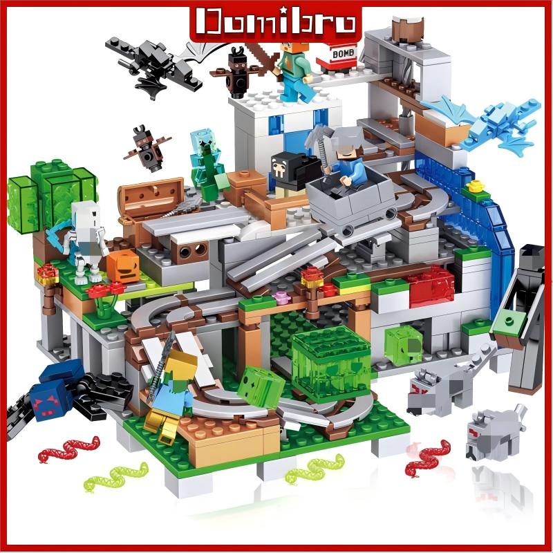 MC Building Block Farm and Villages Field Cave Trap Toys для детей