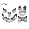 Ghost Shaped Cookie Cutter Halloween Pumpkin Carving Kit, Stainless Steel Set, DIY Smooth Edge Molds Jack O Lantern Tool for Decorating, Baking