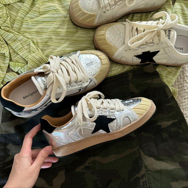 Outdoor Breathable Running Shoes Platform Dirty Star Board Shoes Women's New Leisure Sports Retro