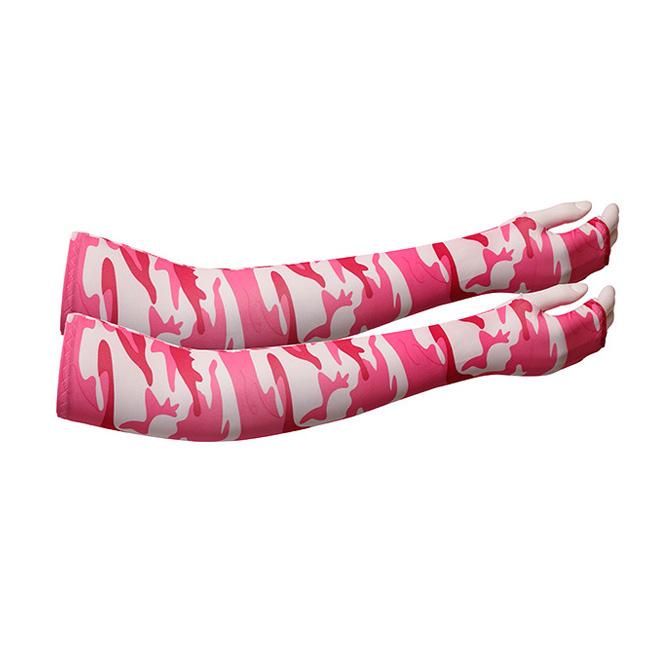Adult's Cooling Arm Sleeves Long Fingerless Gloves Anti-Slip Sun Protection Arm Sleeves