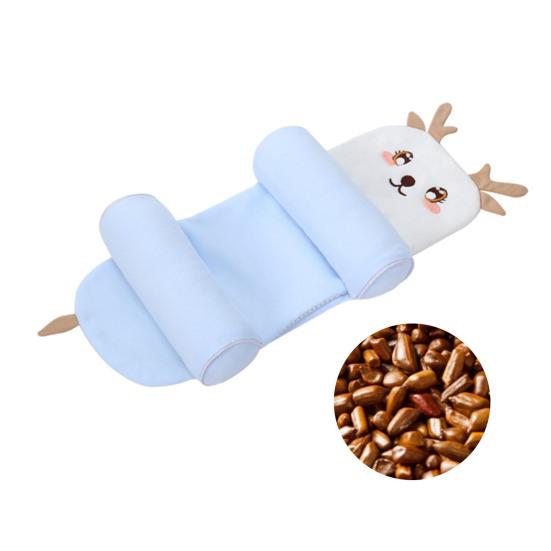 Хлопковая подушка для поддержки ребенка Регулируемая подушка для головы младенца для новорожденных 0-12 месяцев Эргономичный дизайн Подушка для детской кроватки