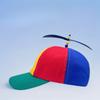New Baseball Cap Spring and Autumn Fashion Color Blocking Parent Child Sun Protection Baseball Cap Cartoon Cute Propeller Sun Hat