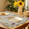 1 шт. Элегантная скатерть-подставка с цветочным узором - Нескользящий термостойкий коврик на стол, Большой 12x18 дюймов (30x46см) для столовой, кухни, вечеринок