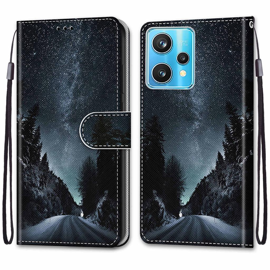 Роскошный окрашенный кожаный чехол-книжка, защитный чехол для Realme GT Neo3/Realme 9 Pro Plus/Oppo Find X5 Pro/Oppo A57 A77 A36 A11X A58 A8X