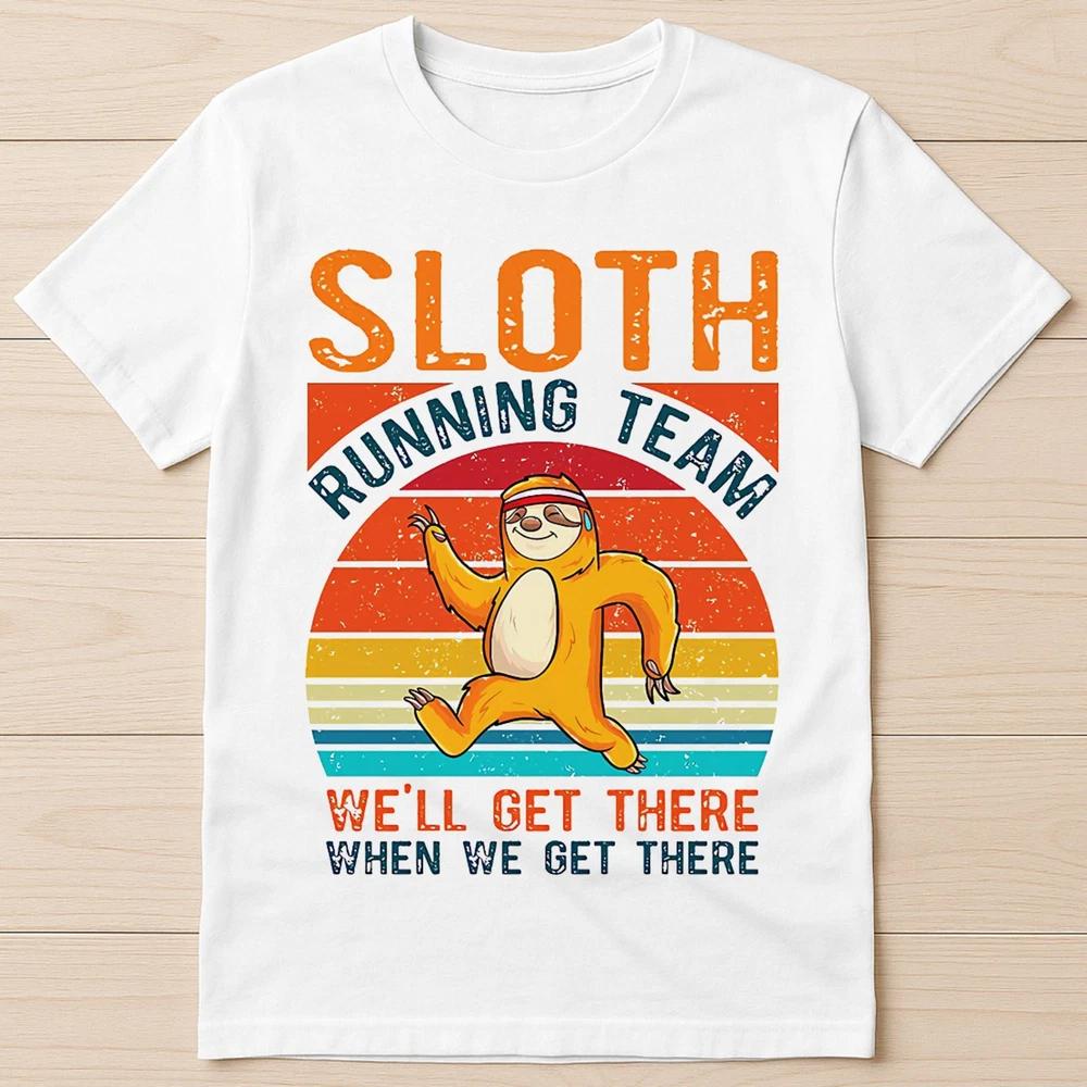 Sloth Running Team Sport GYM Activity Funny Parody Funny Gift Tee T Shirt G2883