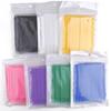 100Pcs/Bag Disposable Microbrush Eyelash Extension Individual Lash Removing Swab Micro Brush Glue Clean Makeup Applicator Tools