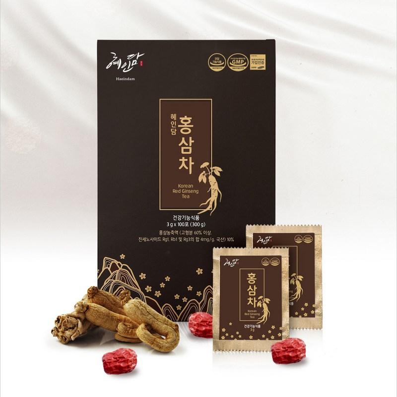 Чай красный женьшень Hyeindam 100p, 300g, 1 шт.