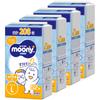L Подгузники Moonyman для девочек, белые, 208 штук x [Размер трусиков] [Товар в коробке] (9~14 кг) (52 4)