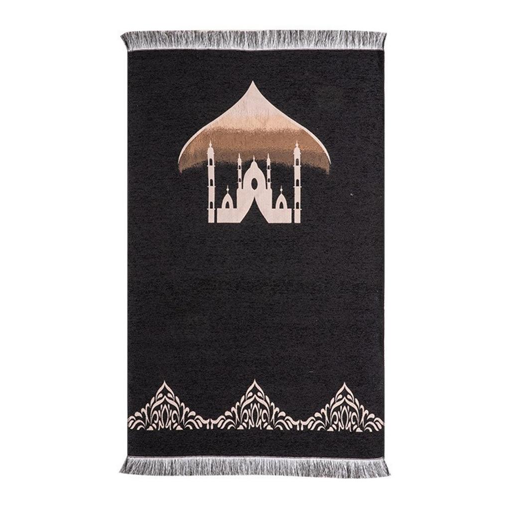 Арабский молитвенный коврик с кисточками Исламские молитвенные коврики Мусульманские паломничества Одеяло Домашний коврик для колен Машинная стирка