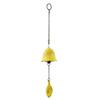 Japanese Bless Wind Chime Cast Iron Outdoor Small Wind Chime Retro Garden Hanging Wind Bell for Good Luck Patio Balcony Decoration