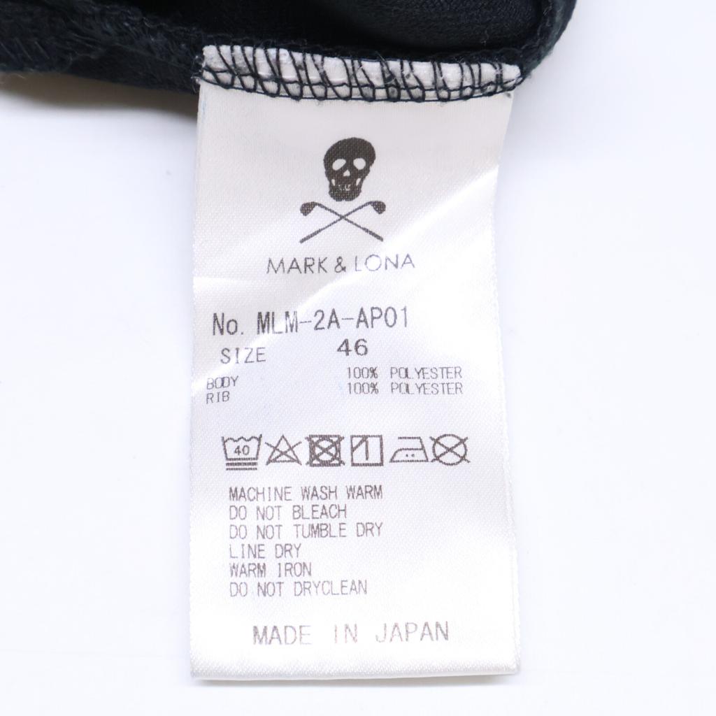 MARK&LONA MLM-2A-AP01 Ruler JQ Jersey Polo Skull Print Short Sleeve Polo Shirt/ Tops 46 blackUsed