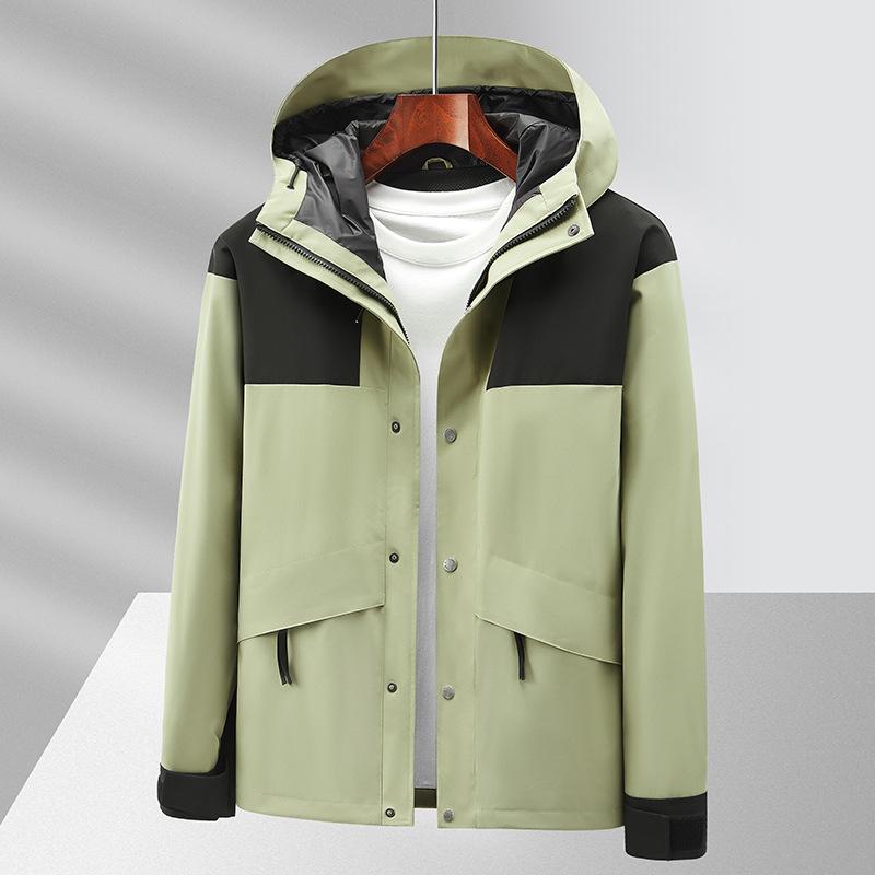 Spring and Autumn Color Matching Multi-bag Couple Windproof and Waterproof Single-layer Jacket Casual Outdoor Jacket Breathable Jacket
