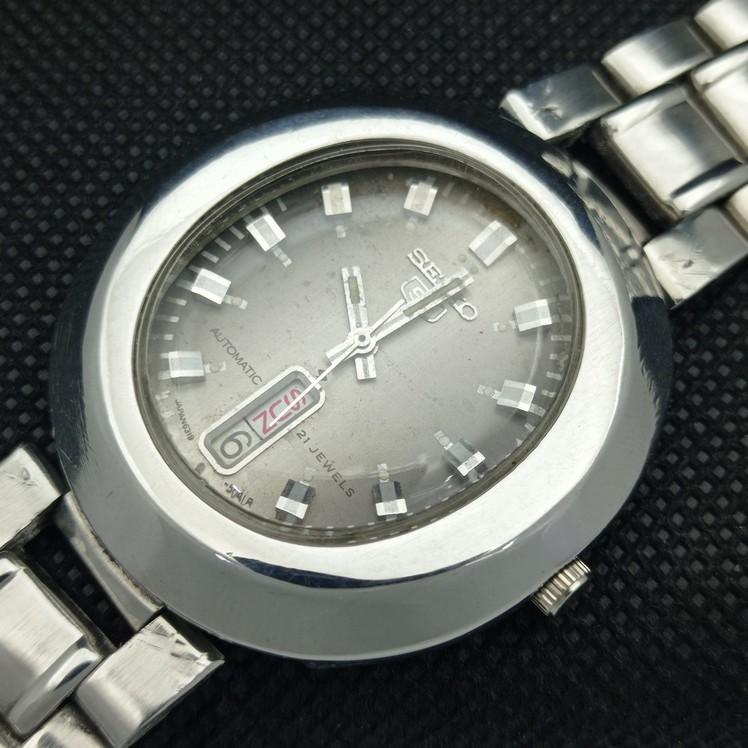 Б/У винтажные мужские часы SEIKO 5 AUTOMATIC 6319A JAPAN с датой 621d-a415807-2