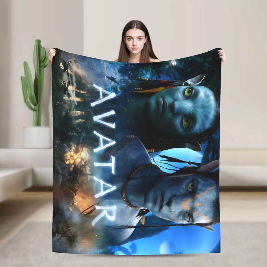Cartoon Avatar Movie Blanket Fleece Summer Air Conditioning  Multi-function Lightweight Throw Blanket for Bed Car Quilt