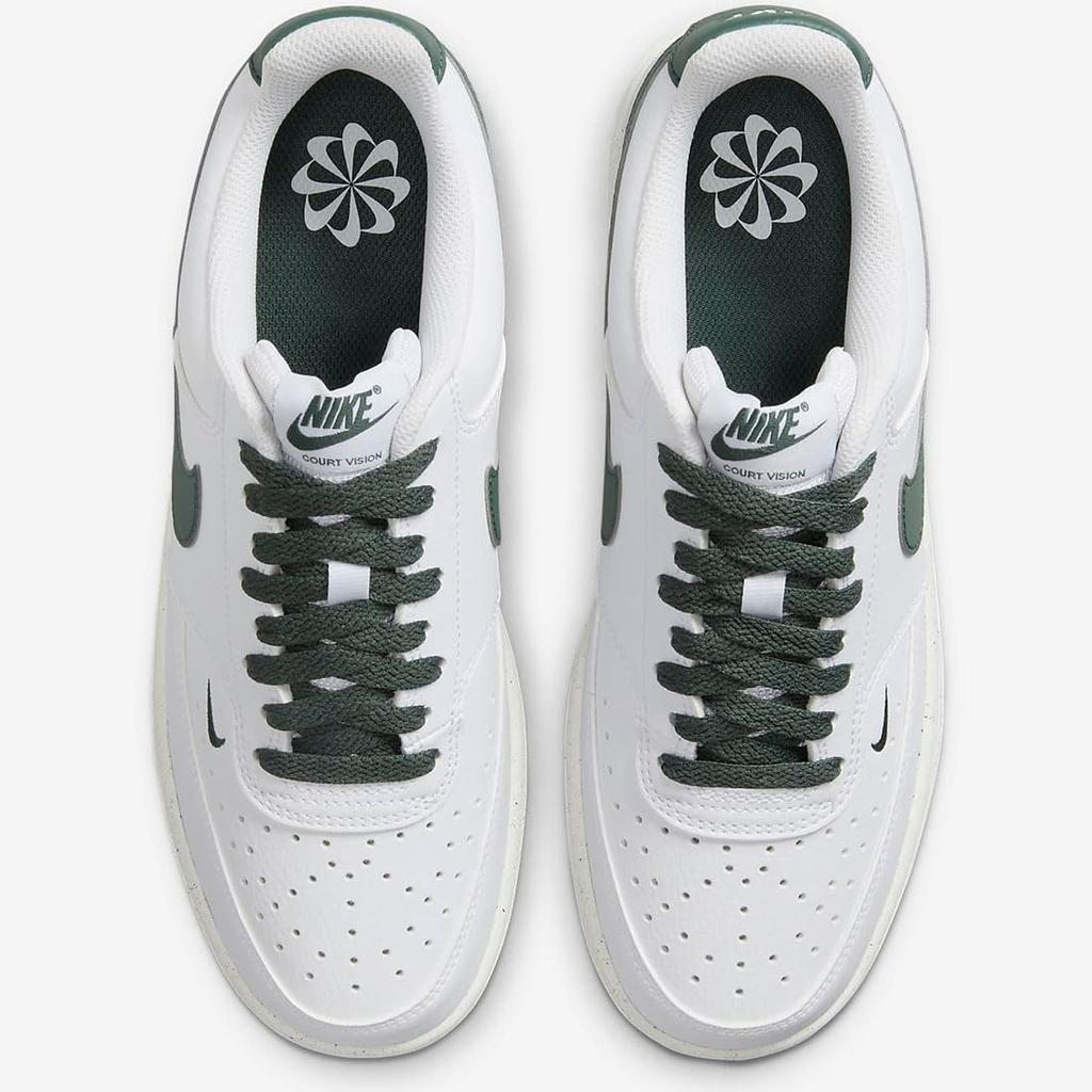 Nike Court Vision Low Next Nature VISION LOW Зеленый Японский Размер [COURT NN] Белый/Стадионный Зеленый/Парус/Винтаж FV9952-101 22,0 см