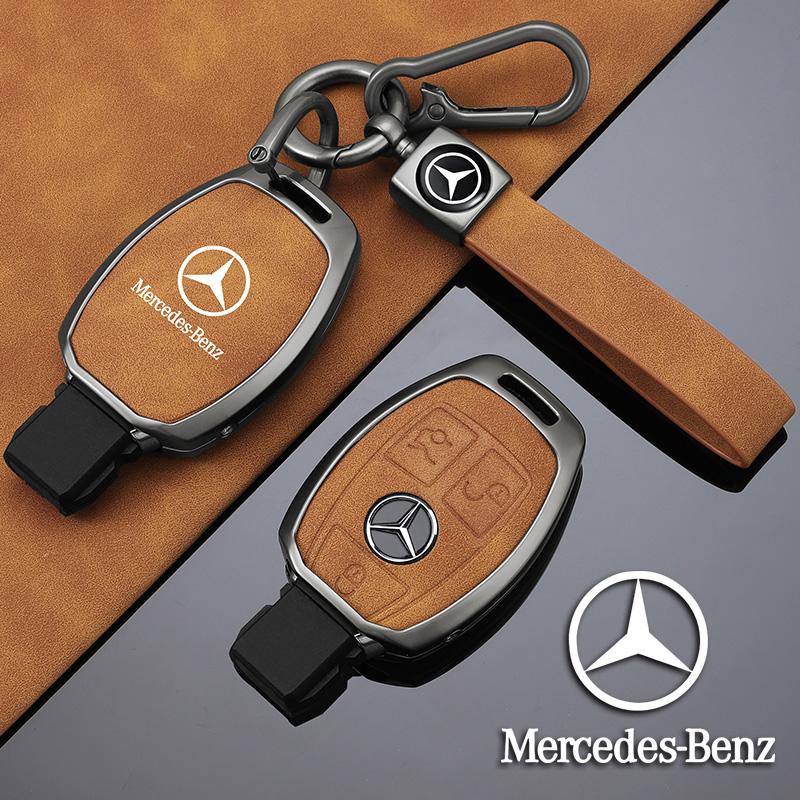 ZHM3 High Quality Car logo Remote Key Fob Cover Shell Bag For Mercedes Benz A C E S G Class GLC CLE CLA W177 W205 W213 W222 X167 AMG