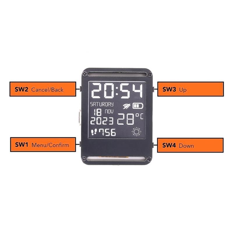 Intelligent Watch ESP32 WIFI Bluetoothcompatible Programmable Watch E Paper Watch With Open Source Hardware And Software