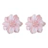 Elegant Pearls Flower Stud Earrings for Women Floral Shaped Ear Rings Accessories Fashion Jewelry for Daily Commute