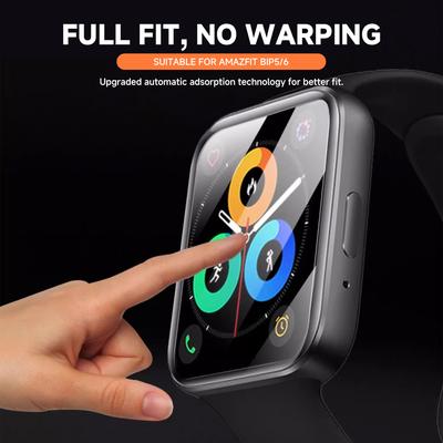 Защитная пленка для экрана Amazfit BIP 6 3D Изогнутая защитная пленка для экрана Amazfit BIP6/5 Ультра-HD Полное покрытие Защитная пленка Аксессуары