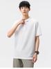 [Thin and Lightweight] Minimally designed men's short sleeved polo shirt with loose and soft drape