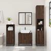 VidaXL Bathroom Furniture Set 3 Pcs Brown Oak, Bathroom Cabinet, Bathroom Cupboard, Furniture 3300949