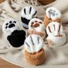 1 Pair Thicken Cat Paw Winter Socks Coral Fleece Sleeping Socks Cute Coral Fleece Warm Sock  Winter