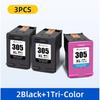 Remanufactured 305XL Ink Cartridge - CHOUMICHA - Compatible HP DeskJet 2700 - Black - Pack of 3