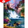 5D DIY Diamond Painting Scenic Full Round Waterfall Embroidery Sale Rhinestone Picture