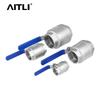 304 Stainless Steel Two-Piece Threaded Ball Valve for Water Pipe (1/2" Internal Thread)