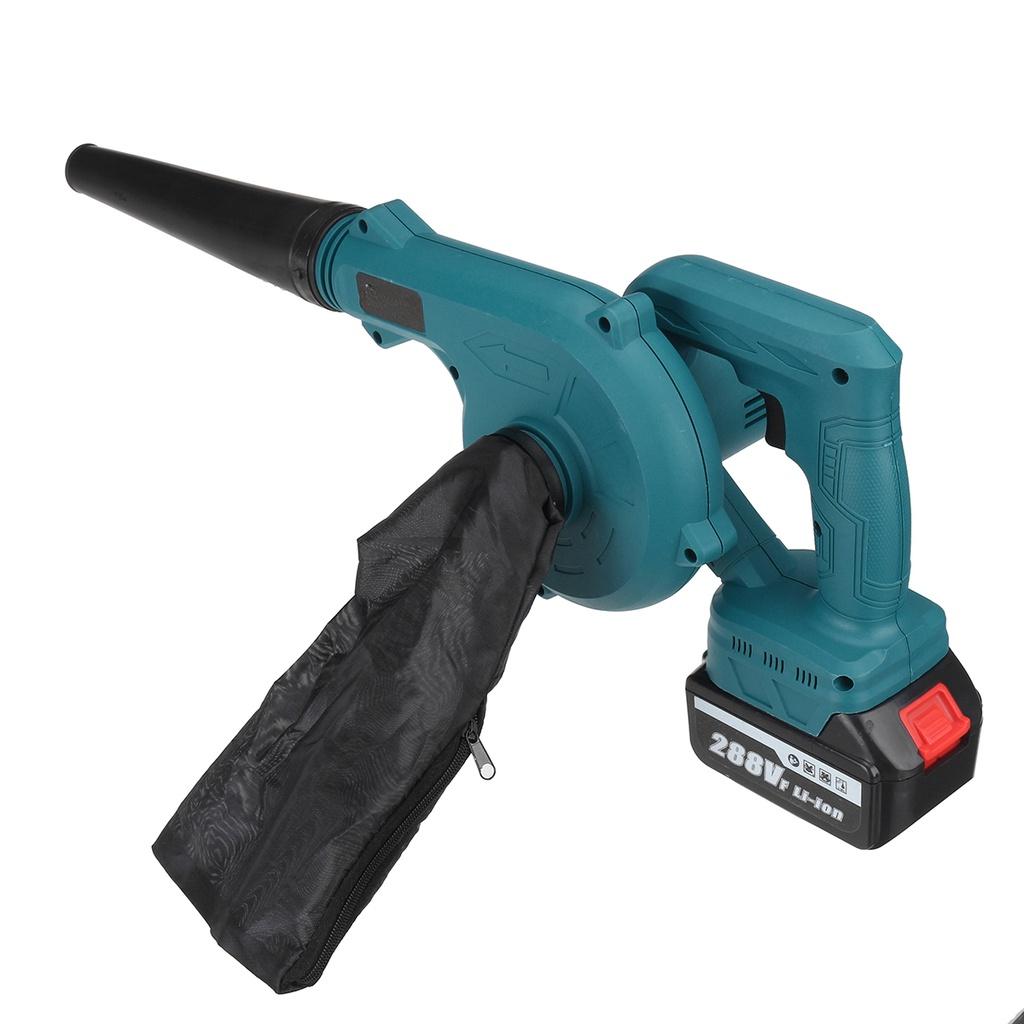 Беспроводной электрический воздуходув и всасывающий ручной компьютерный пылесос для листьев, очиститель, электроинструмент 880 Вт для аккумулятора 15000 мАч 2 в 1