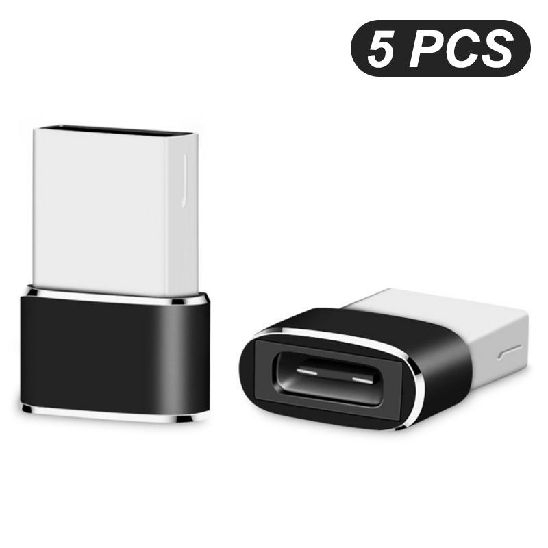 USB 2.0 USB A Папа к Type C Мама Разъем Переходник Тип USB C Стандартная Зарядка Передача Данных Аксессуары для Мобильных Телефонов