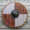 Royal Handicraft 60.96 Cm Knight Combat Medieval Warrior Armor Wooden Shield, Viking Round Shield Best Gifts for Wall Décor