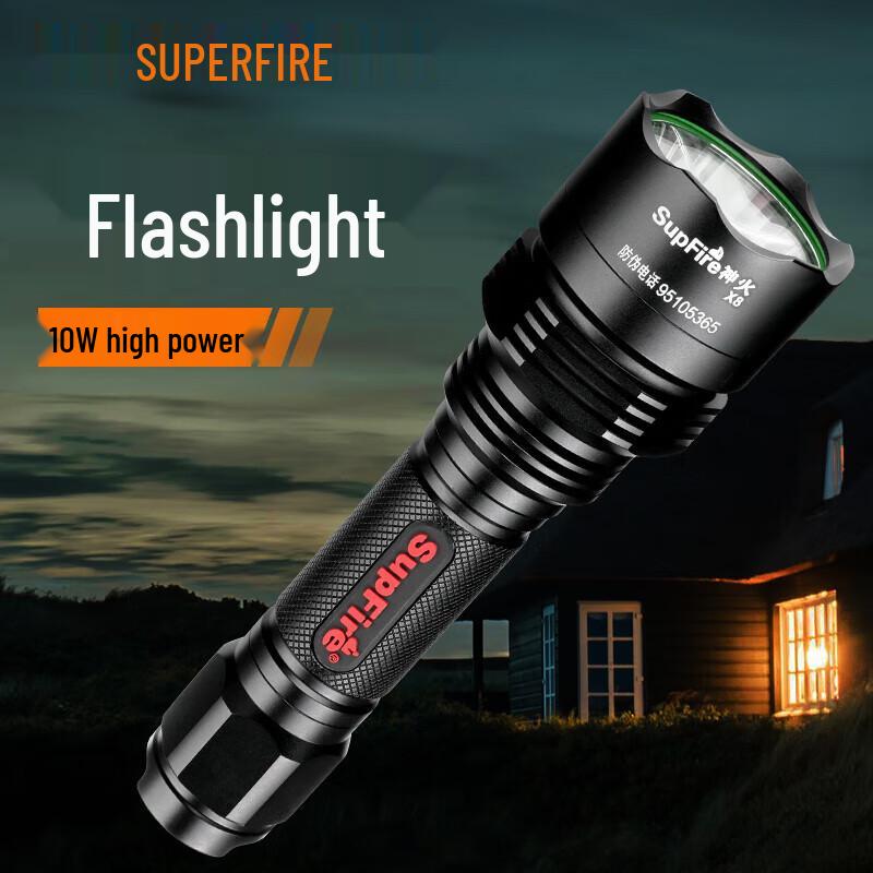 SupFire X8 Rechargeable LED Flashlight
