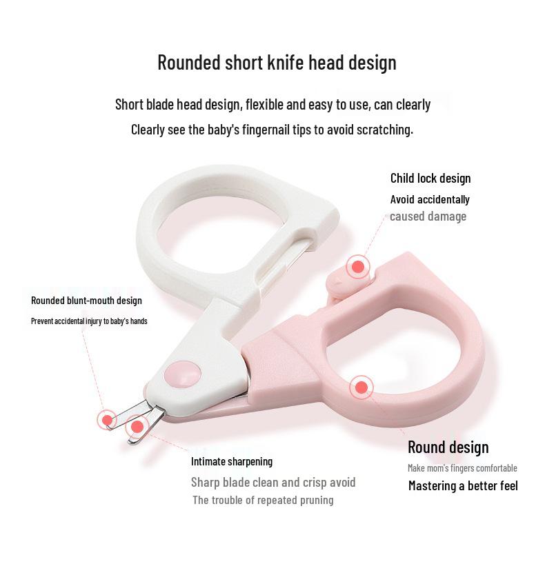 Professional Anti-Pinch Baby Nail Clippers for Newborns and Infants