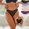 Lace Panties for Women Bow Tie Decoration Underwear Lingerie Sexy Belt Design Cotton Breathable Underwear