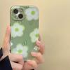 Противоударный чехол для телефона Ins с зеленым цветком для Iphone 11 12 13 Promax X Xsmax Xr 14 Pro Max Plus, силиконовая мягкая задняя крышка Imd