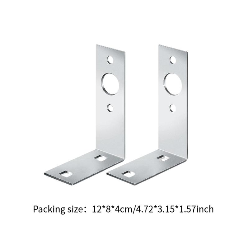 2x Trailer Light Brackets L Shape Parts Pre Drilled Hole Fit Most Trailer