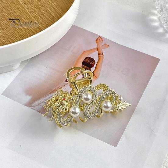 Женская заколка для волос в китайском стиле в форме дракона, противоскользящие зубцы, заколка для волос с затылком, акула, аксессуар для волос