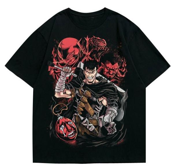 Knight Style Legend 2026 Retro Anime Pattern Tshirt Fashionable Comic Cotton Casual Tshirt For Both Unisex And Unisex