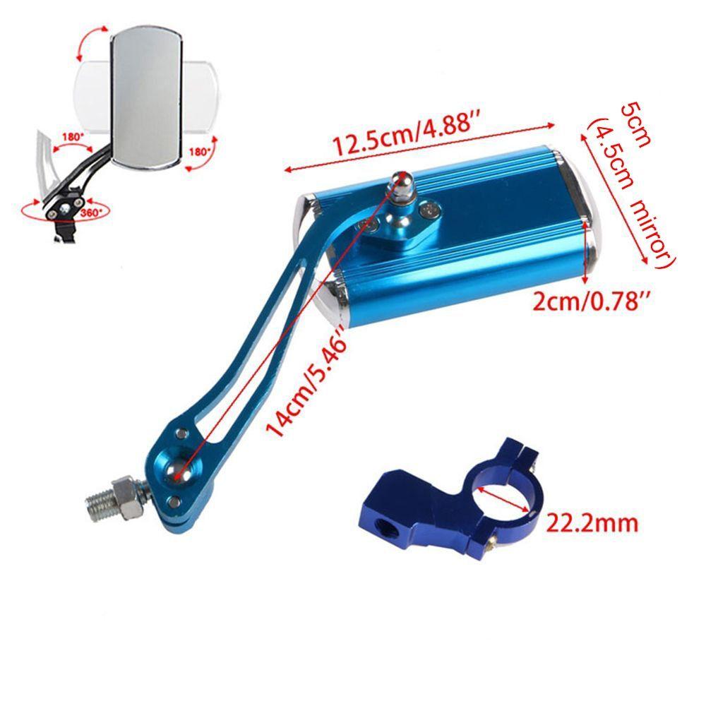 View Rotate Aluminium Alloy MTB Bike Rearview Motorcycle Looking Glass Handlebar Bicycle Mirror