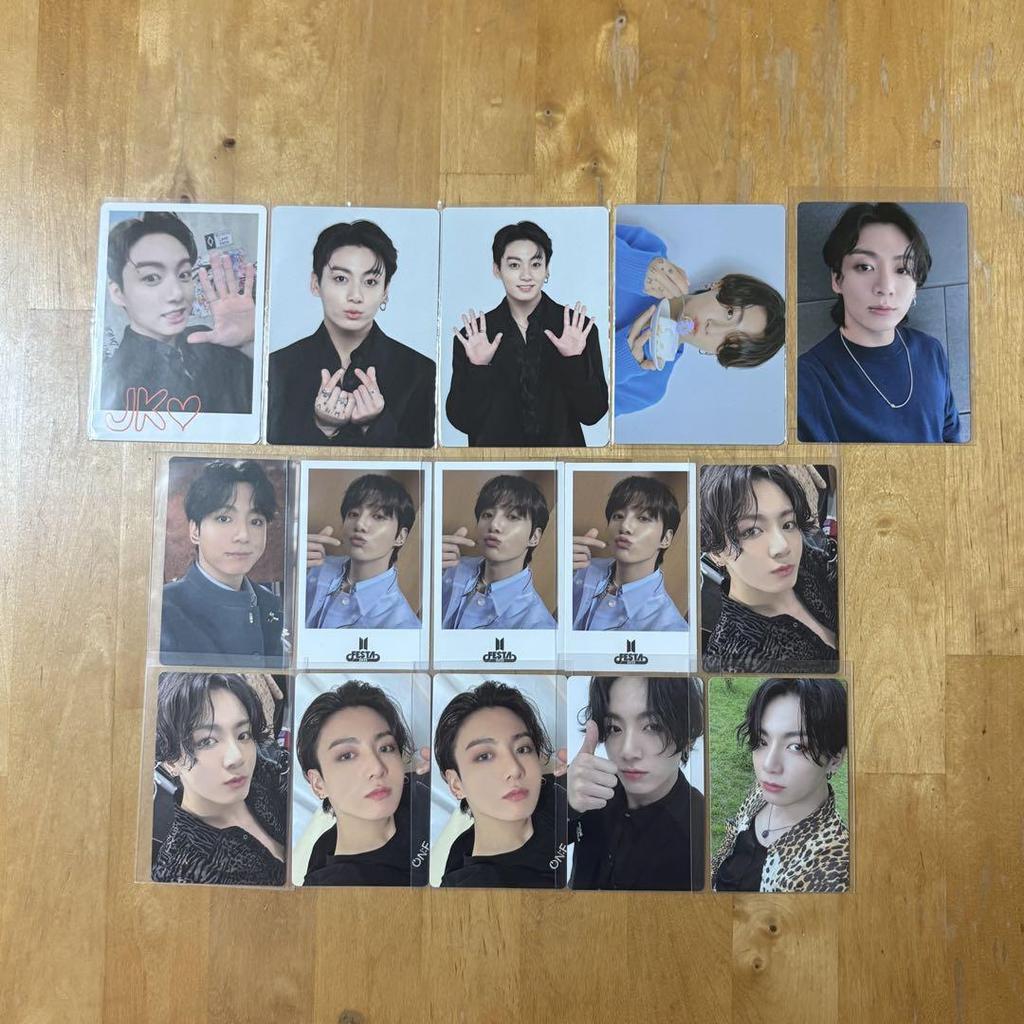 [USED] BTS Jungkook Trading Card Mini Photo 15-Piece Set