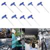 Small Space Operation Tool T-Handle Hex Wrench, Professional Ergonomic Grip Metric Extended Shaft Industrial Equipment Maintenance Wrench for