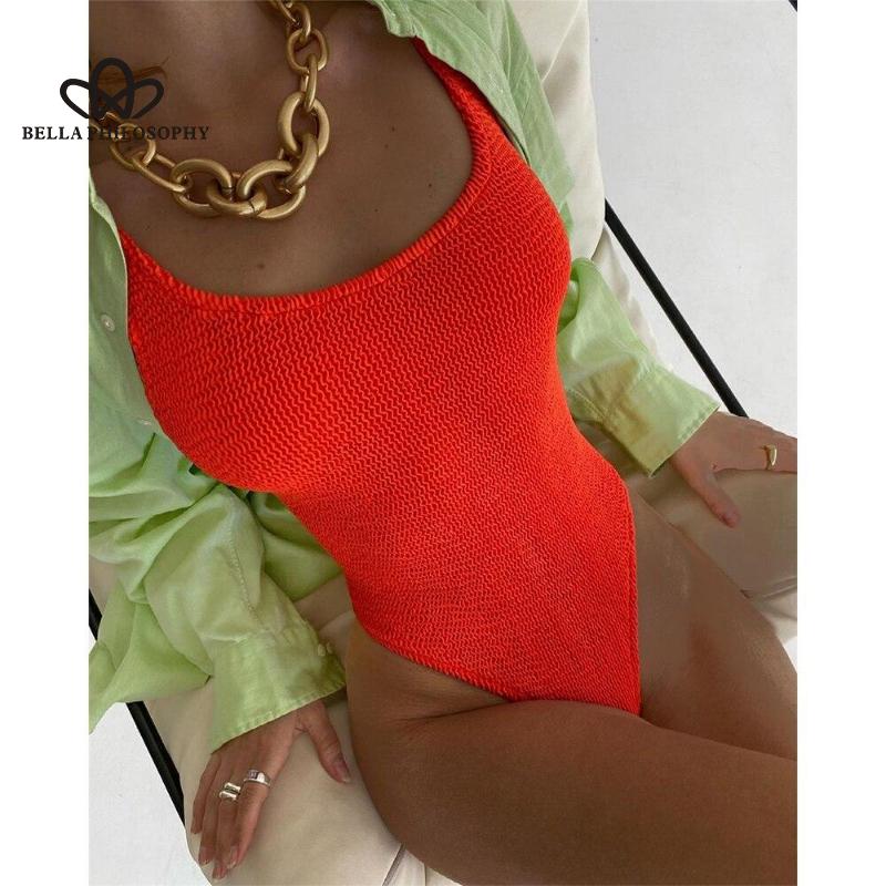 Sexy Women One Piece Swimsuit Swimwear Female Solid Push Up Thong Bather Bathing Suit Monokini Brazilian Swimming Suits